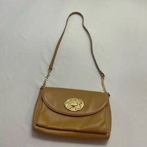 Emma Fox Camel Leather Purse Handbag Crossbody